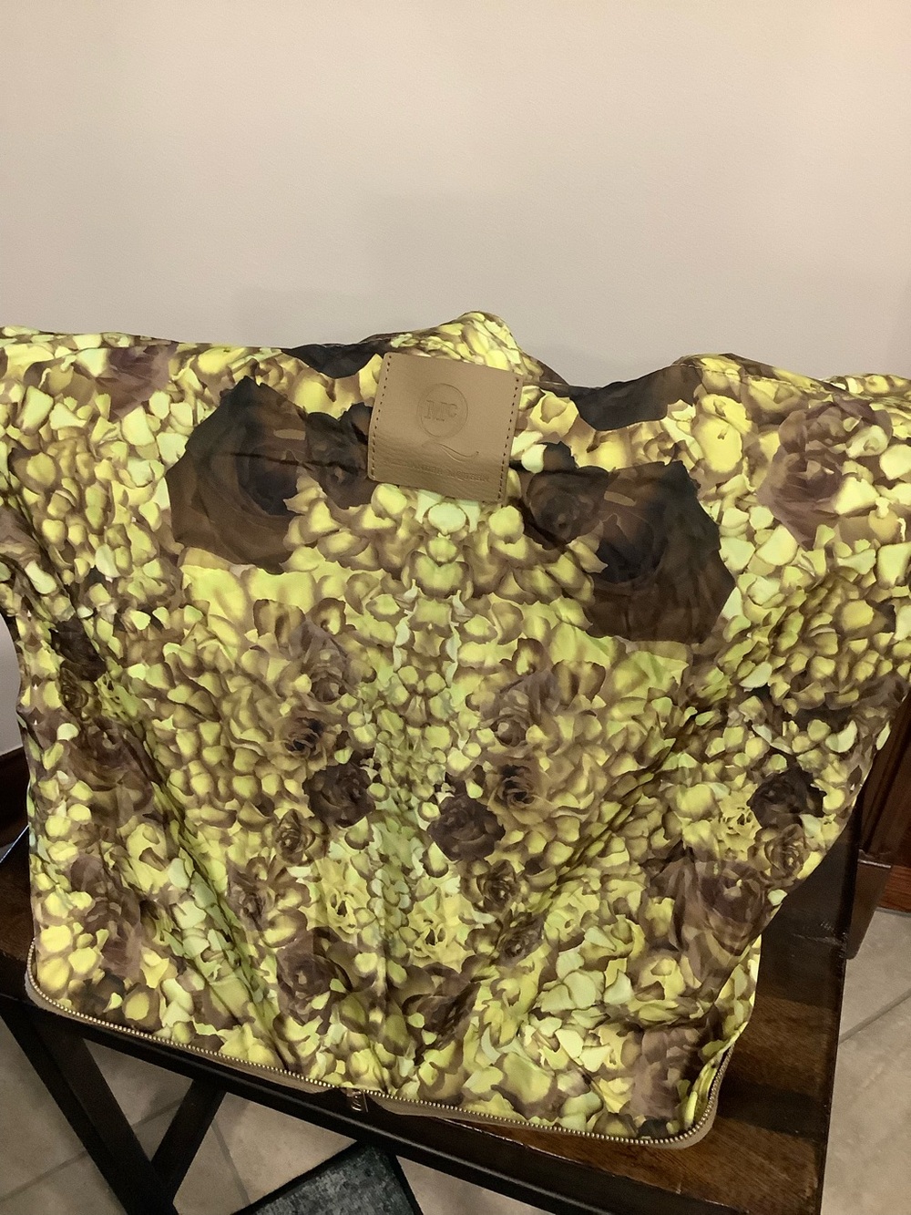 Alexander McQueen Yellow and Brown Floral Tote